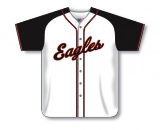 Custom Made Full Button Baseball Jersey with Contrasting Shoulde