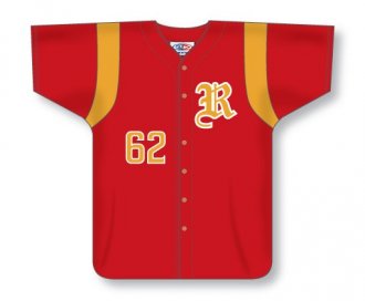 Custom Made Full Button Baseball Jersey with Shoulder Inserts