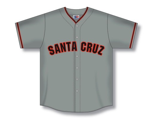 Custom Made Full Button Baseball Jersey with Rounded Tail - Click Image to Close